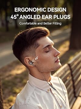 1MORE Quad Driver in-Ear Earphones Hi-Res High Fidelity Headphones Warm Bass, Spacious Reproduction, High Resolution, Mic in-Line Remote Smartphones/PC/Tablet - Silver/Gray