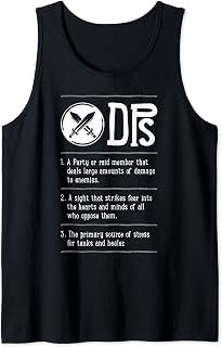 MMO RPG DPS Role Gamer Tank Top