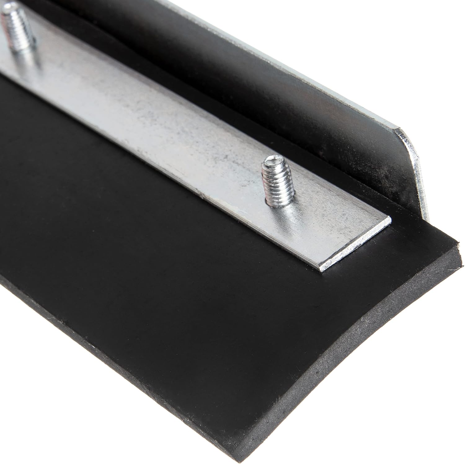 Carlisle FoodService Products 36324C00 Curved End Rubber Squeegee with Metal Frame, 24" Diameter, Black (Pack of 6)