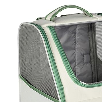 CALANDIS Portable Pet Carrier Backpack Travel Bag Dog Cat Carrying Handbag Green