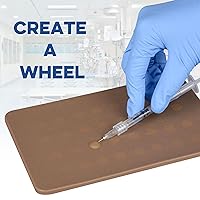 Vista 3 de Ultrassist Almohadillas de entrenamiento de inyección intradérmica, piel oscura con 64 puntos de inyección, almohadilla de práctica de inyección