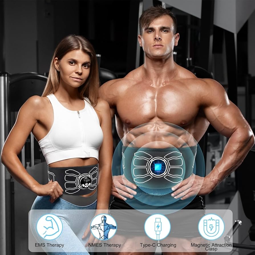 EMS TENS Autagpen AB Muscle Stimulator: Heated ABS Belt for