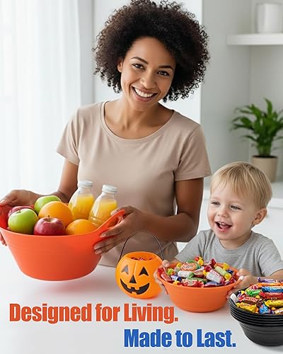 Miniatura 3 de Mintra Home Cuencos para aperitivos (tamaño grande, 2 unidades (4 litros), fucsia)