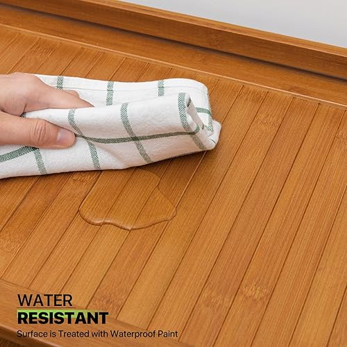 Miniatura 6 de Magshion Armario de almacenamiento de zapatos de bambú para botas, tacones, tenis, sandalias, organizador de zapatos independiente de 5 niveles para