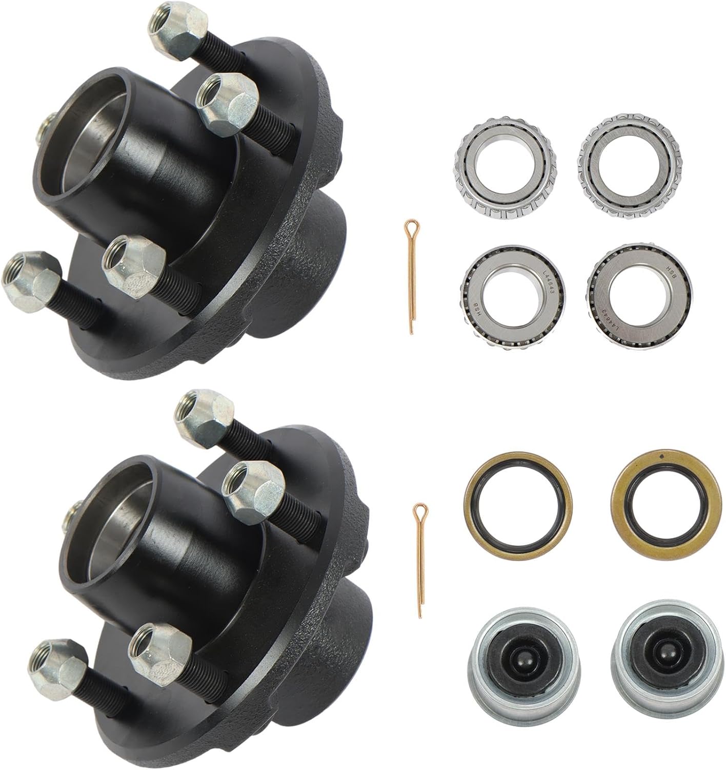 labwork 5 on 4.5 Inch Trailer Hub Bearing Kit Suitable for 2000lbs and 1 Inch Spindle Set of 2