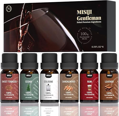 Juego de aceites esenciales para difusor para el hogar, aceites difusores de aromas para aromaterapia, lavandería, fabricación de velas y jabón,