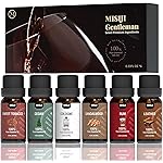 MISIJI Essential Oils Set-Essential Oils for Diffuser for Home, Diffuser Oils Scents for Aromatherapy,Laundry,Candle&Soap Making,Humidifiers 6 X 10ML