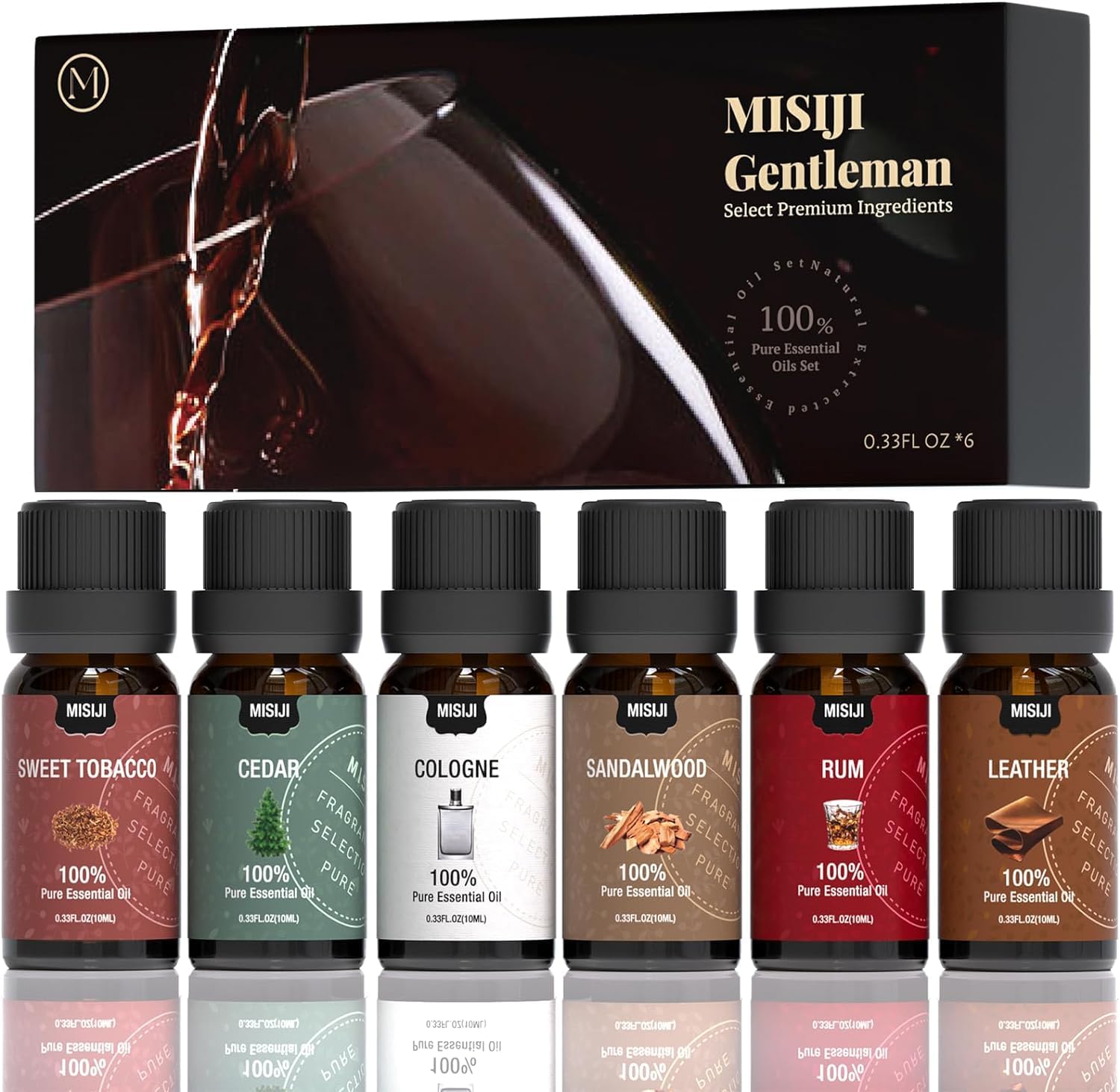 Essential Oils Set-Essential Oils for Diffuser for Home, Diffuser Oils Scents for Aromatherapy,Laundry,Candle&Soap Making,Humidifiers 6 X 10ML