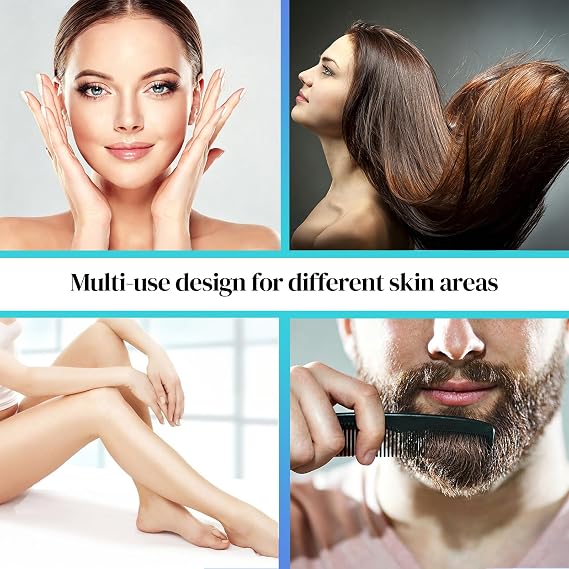 Derma Stamp Adjustable, Dermastamp for Hair Beard Growth, 0-3mm Real Titanium Microneedling Stamp, Alternative for Derma Roller Microneedling Pen - White