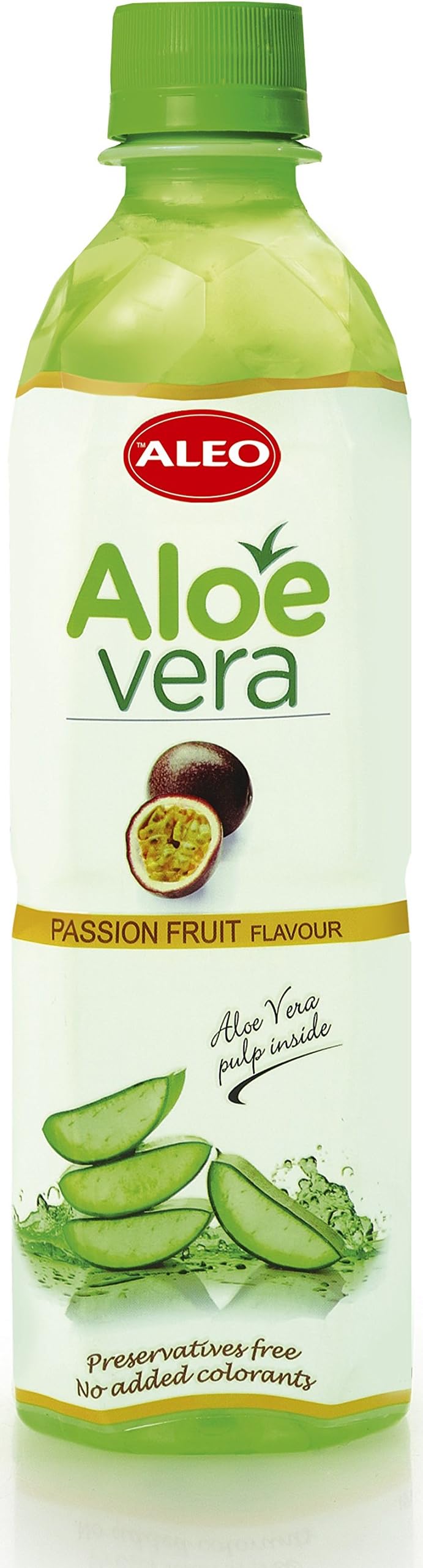 ALEO Aloe Vera Drink Passion Fruit Flavour 500ml x 24 Pack