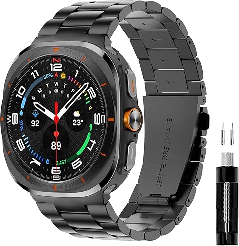 Vista 43 de GOLDTOLUCK No Gap Stainless Steel Band Compatible with Samsung Galaxy Watch 8 7 6 5 4 Classic FE Pro Ultra 40mm 44mm 46mm 43mm 47mm 45mm 42mm
