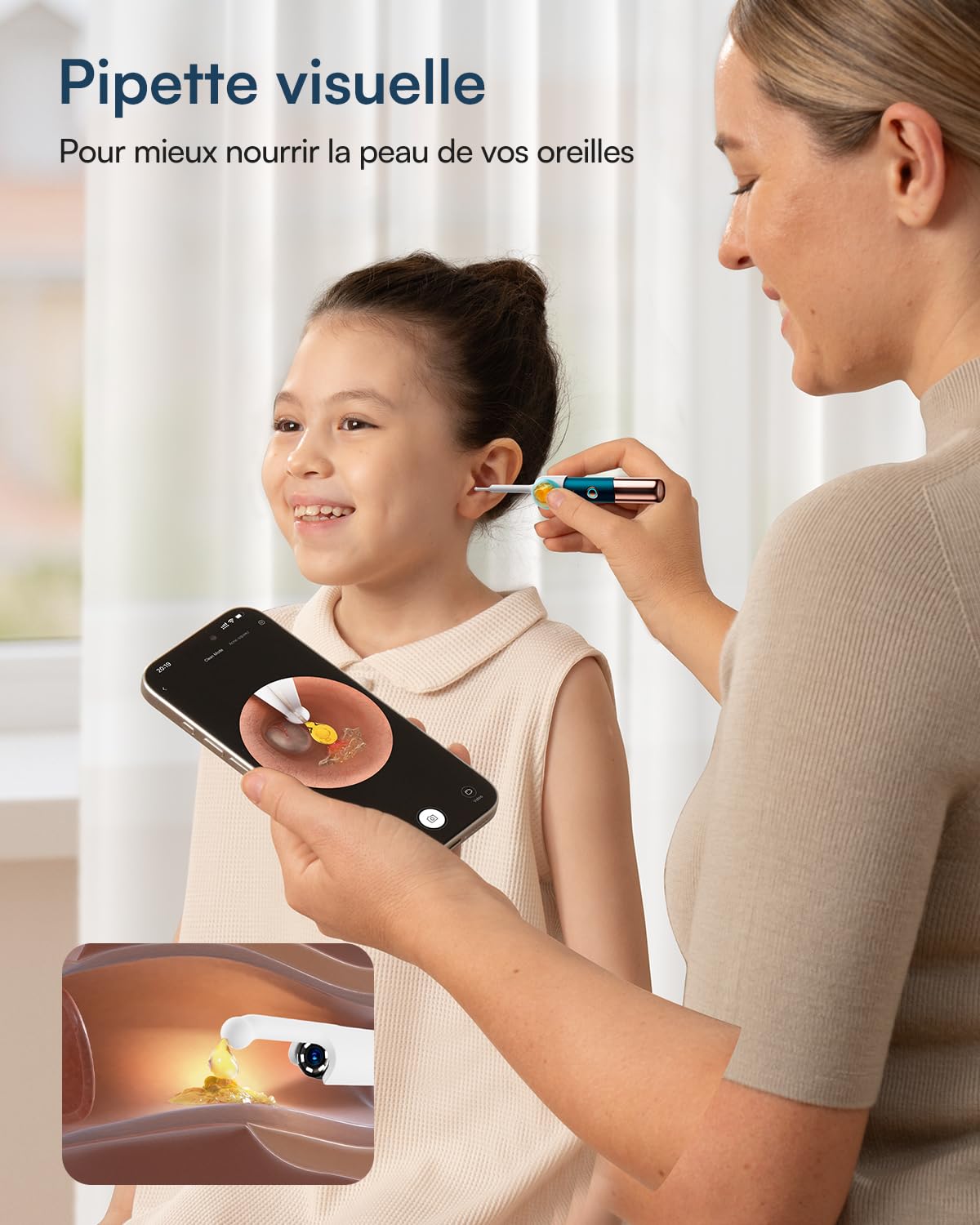BEBIRD Earsight Ultra Camera Oreille Nettoyage - Otoscope oreille Flexible et Lumière - Kit d'ear cure pour Adultes & Enfants