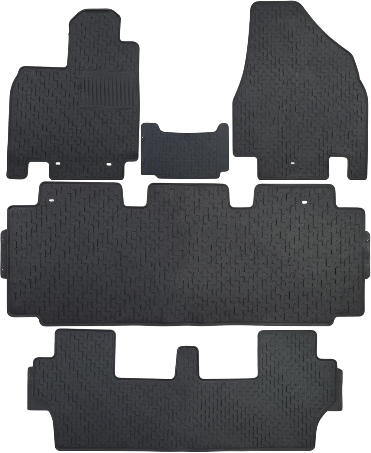 Custom-fit 2011-2017 Honda Odyssey Floor Mats All-Weather Rubber Floor Liners 2012 2013 2014 2015 2016