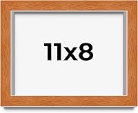 Vista 157 de Marco marrón de 18 x 24 pulgadas, marco de madera maciza de nuez de miel, ancho de moldeo de 0.875 pulgadas, profundidad de rabo de 0.875 pulgadas