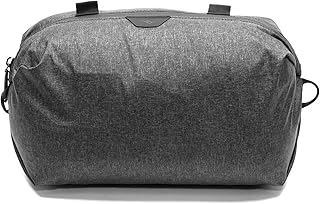 Peak Design Shoe Pouch, Charcoal, Ultralight Travel Organizer Bag for Shoes or Other Items, Weatherproof Shell, Packs into Itself, Fits 1–2 Pairs of Shoes, Works with Peak Design Travel Bags