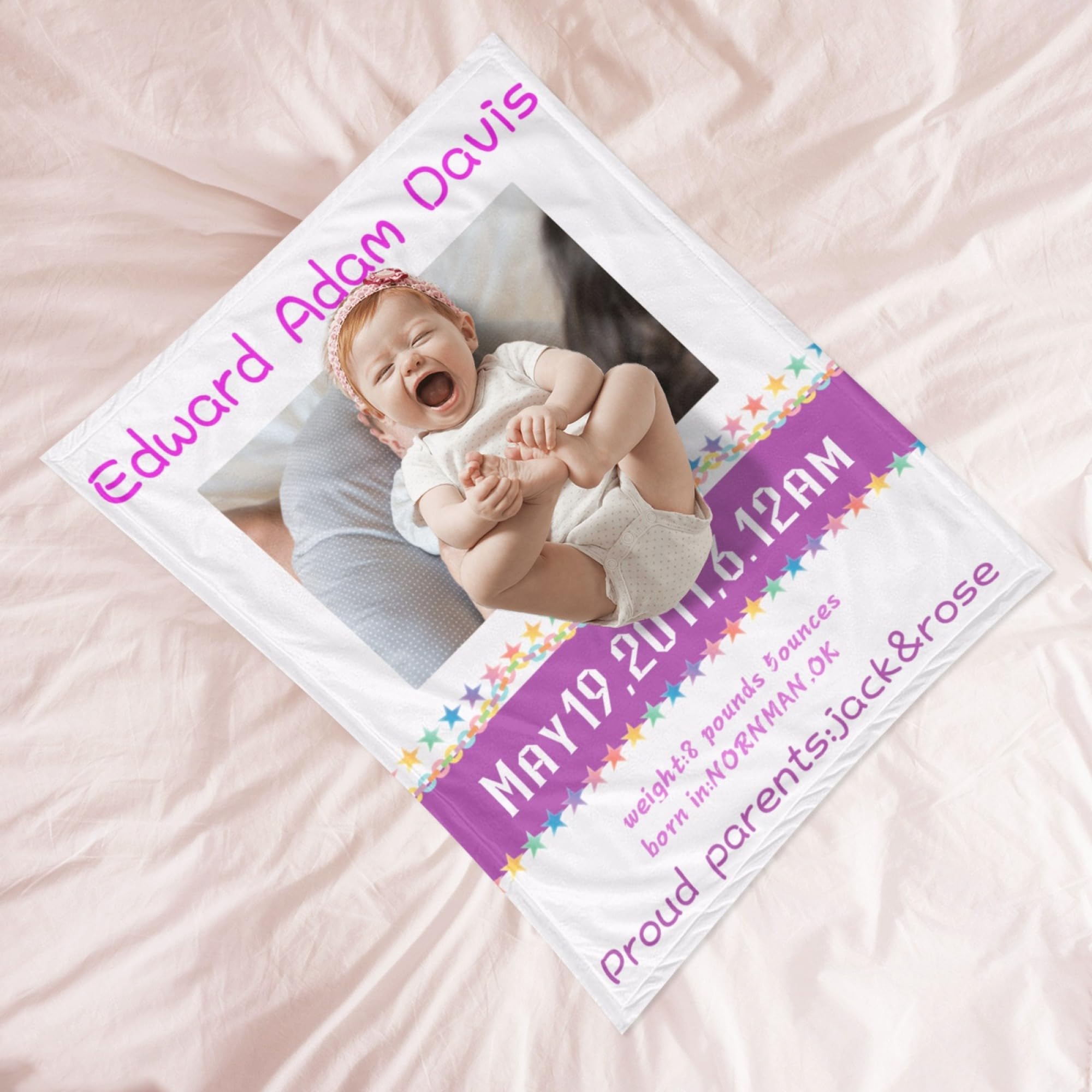 Baby Name Blanket Designs Baby Blanket With Name Personalized Baby