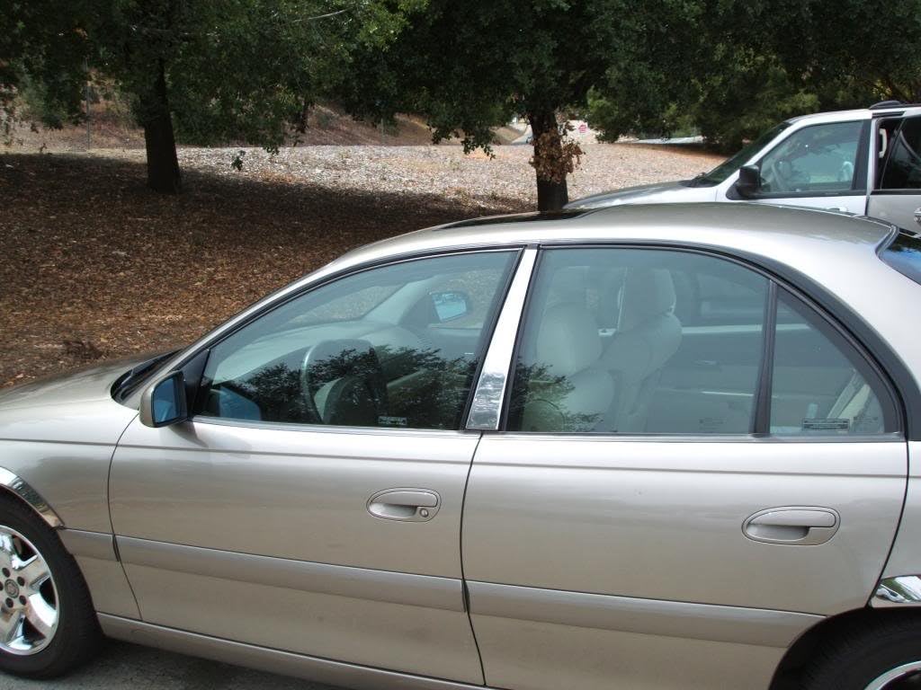 QMI PP1202 Pillar Post Set for Cadillac Catera Pillar Posts are Mirror Polished 304 Stainless Steel Beveled Edges Set of 2