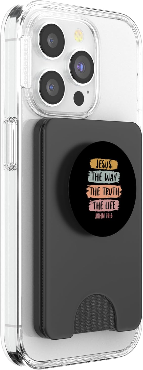 Jesus The Way The Truth The Life Christian Bible Jesus PopSockets PopWallet for MagSafe