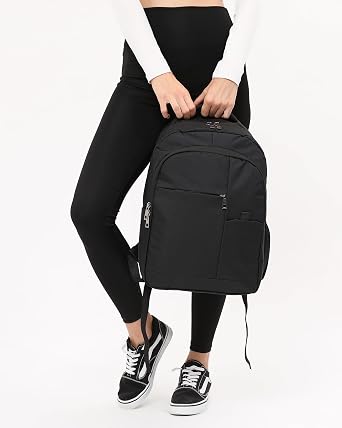Waterproof Black Backpack 14 Inch Laptop Split Travel & School Bag
