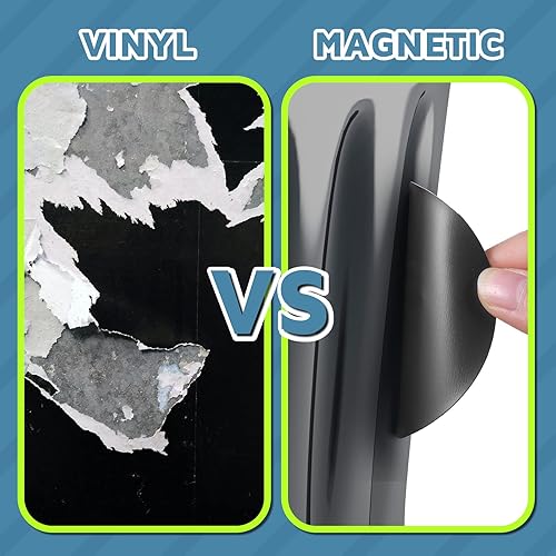 Miniatura 6 de Chinco 8 piezas magnéticas de reciclaje y basura, símbolo de logotipo de reciclaje y bote de basura, calcomanía magnética para contenedores de