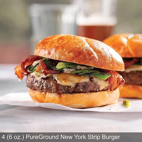 Miniatura 6 de Omaha Steaks Favoritos PureGround Burger Flight (4 hamburguesas PureGround Filet Mignon, 4 hamburguesas de solomillo PureGround, 4 hamburguesas