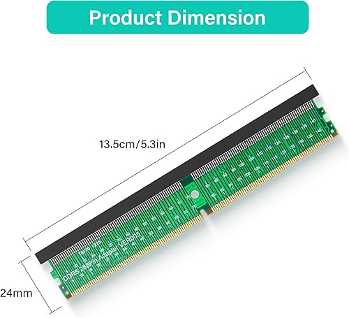 Miniatura 5 de SinLoon DDR5 UDIMM 288Pin Adaptador Riser Card DDR5 Módulo de memoria Tarjeta protectora de prueba para PC de escritorio placa base
