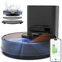 Robot Vacuum and Mop with Mapping: 6000Pa LIDAR Navigation Self Emptying Robotic Vacuum,3-in-1 Robot Vacuum for 90 Days Hands-Free Cleaning, Alexa/APP Control Ideal for Pet Hair Hard Floor Carpet Home