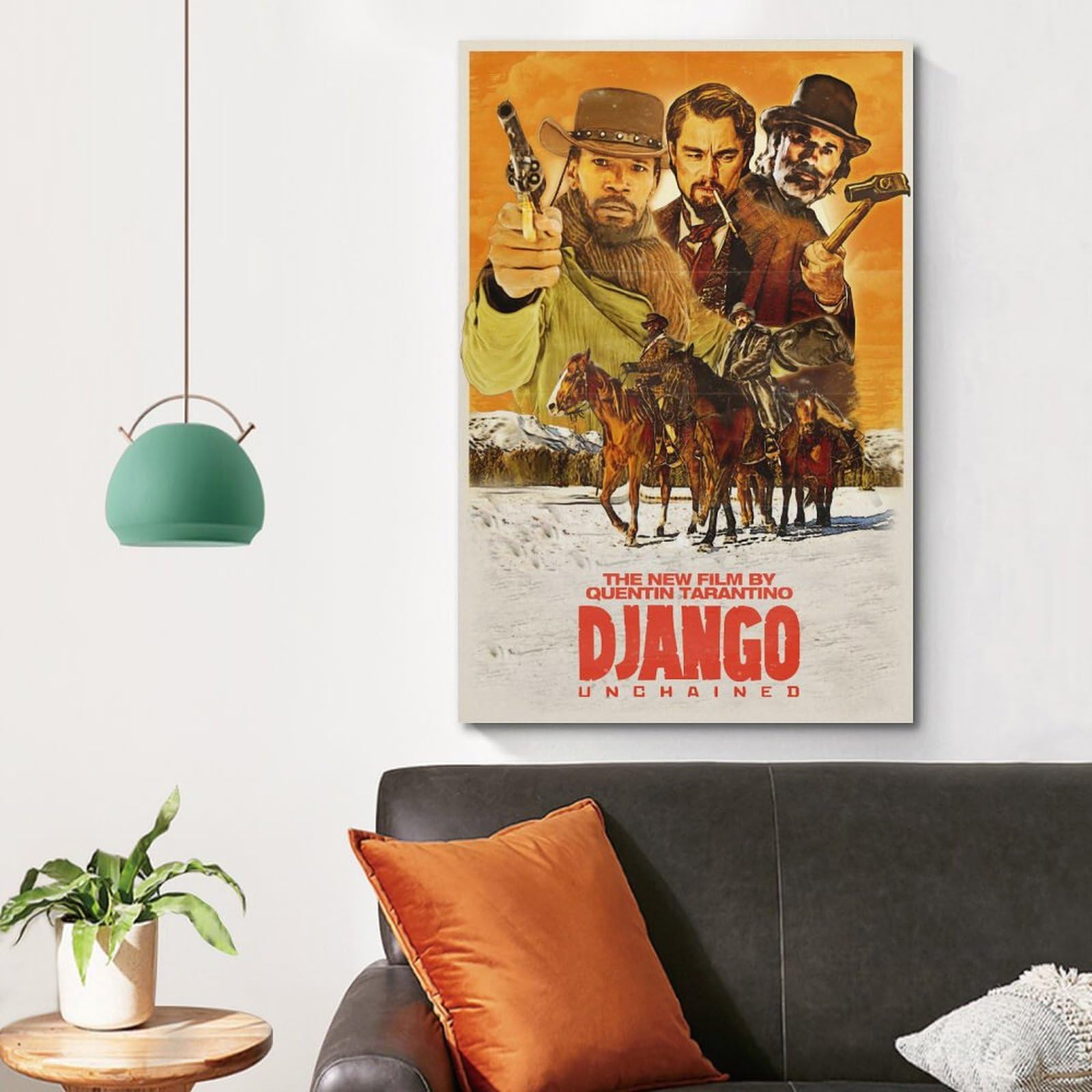 Hofarkows Django Unchained Affiche de film en étain 20,3 x 30,5 cm