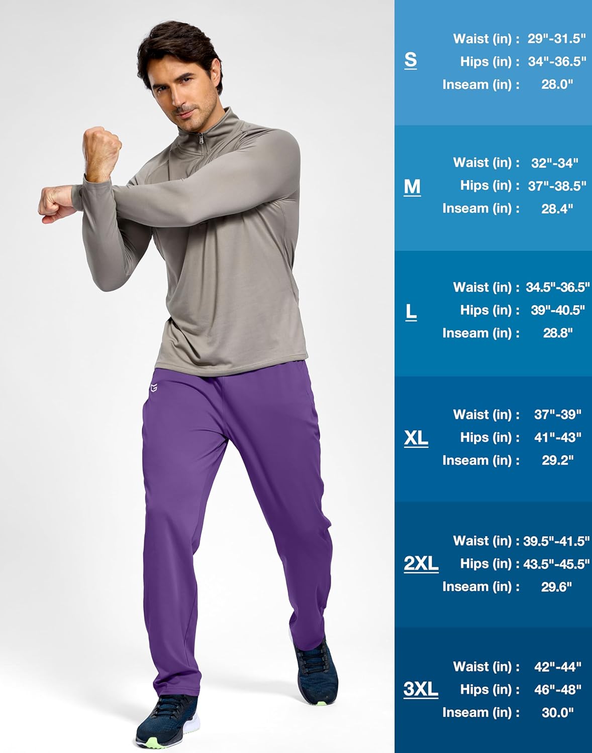 G Gradual Men's Sweatpants with Pockets Lightweight Workout Athletic Track Pants Stretch Gym Running Jogging Joggers for Men - Image 7