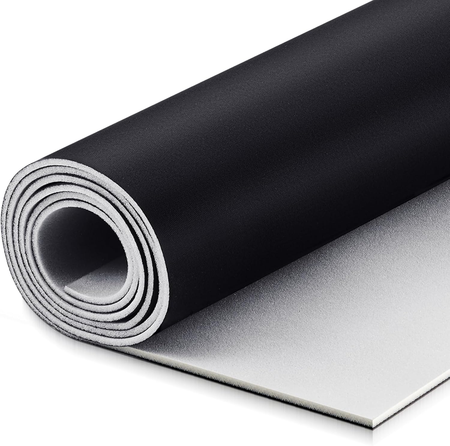 1/5'' Thick Auto Headliner Fabric 78''Lx60''W Mesh Type with Foam Backing-Tube Packaging-Interior Replacement Material for Car/Truck/SUV/RV Roof Home Repair/DIY Headliner Material(Black)