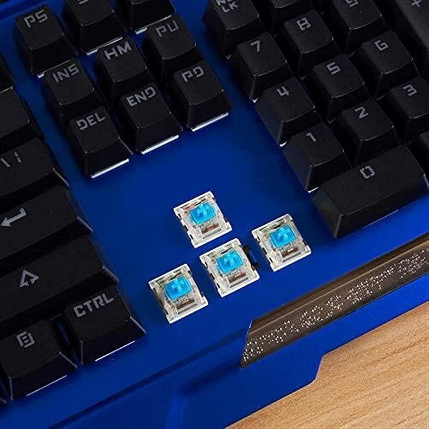 Przewodowa mechaniczna klawiatura do gier, 104 klawisze, podświetlenie USB, do biura i pracy na komputerze