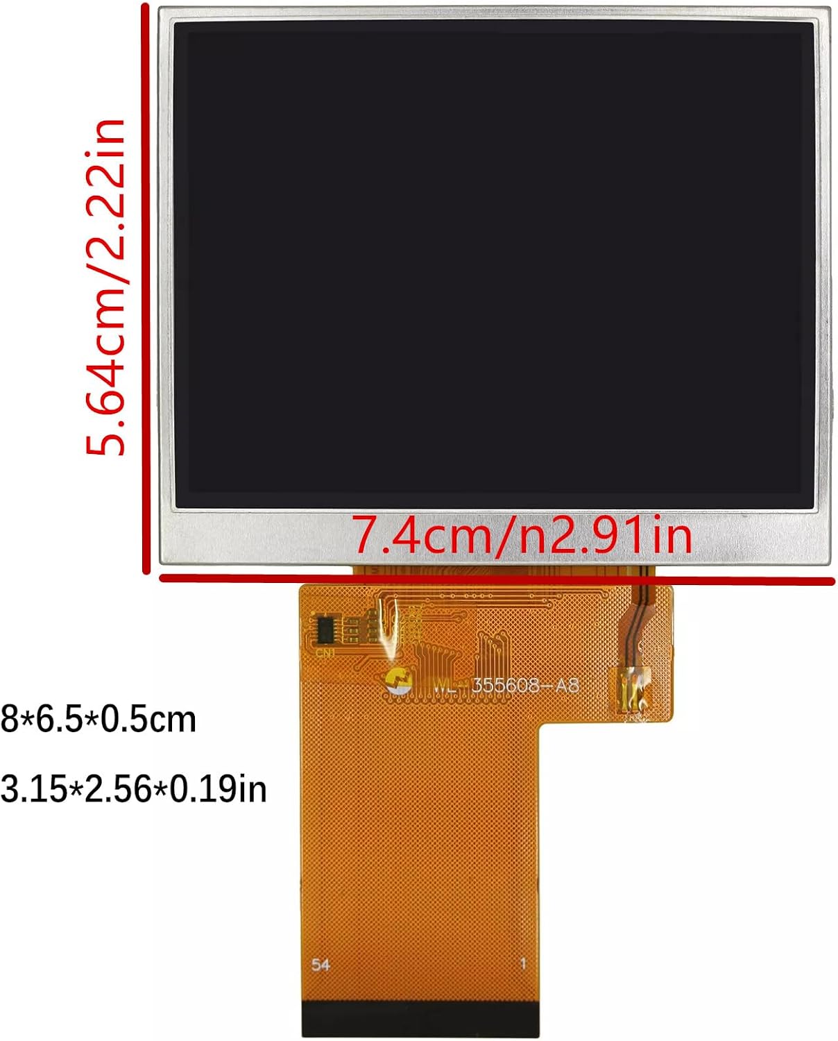 for Anbernic RG35XX Game Console 3.5 inch LCD Display Screen Panel Replacement US