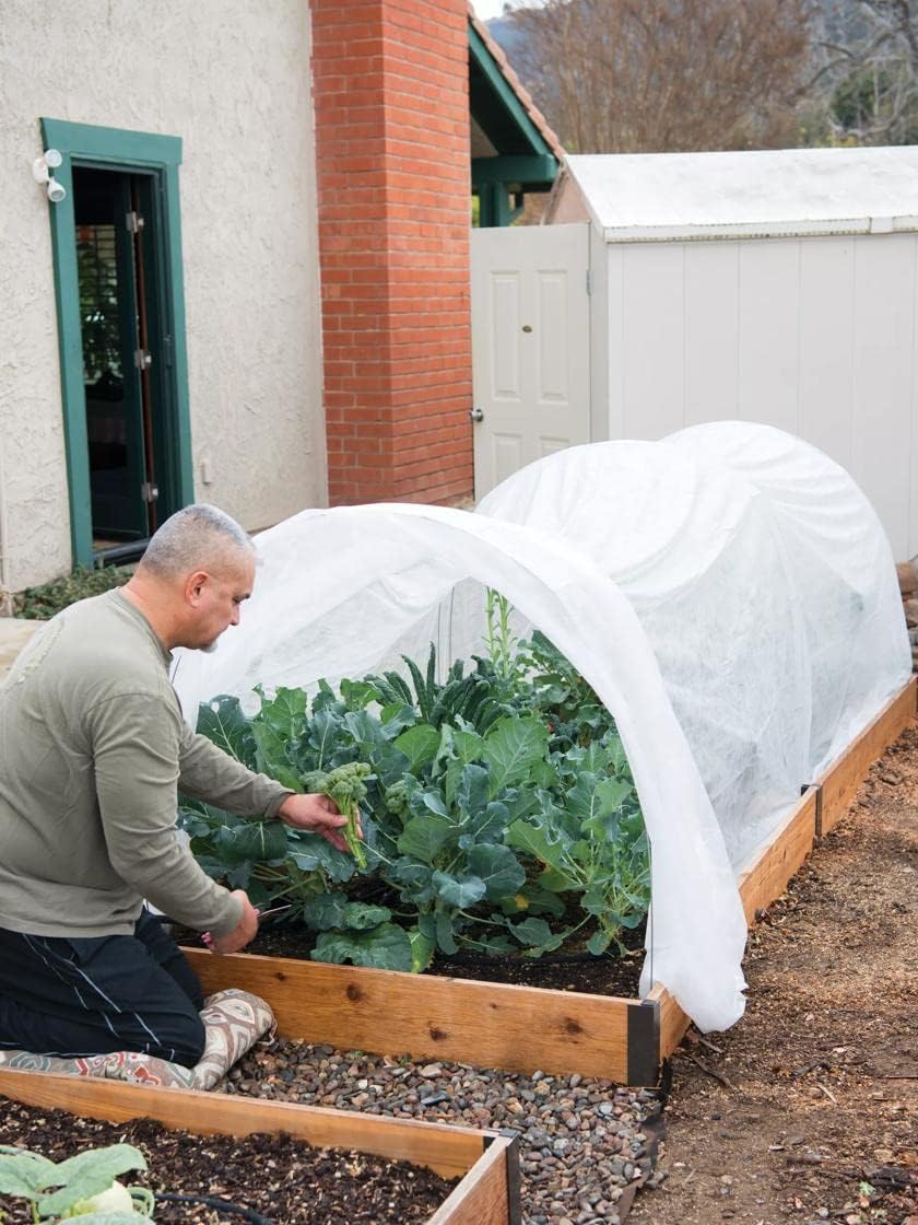 Gardener's Supply Company All Purpose Garden Fabric Plant Cover | Outdoor Raised Garden Bed Greenhouse Blanket Protection Against Winter Frost, Extreme Heat, and Reusable Pest Barrier | 12 ft X 20 ft