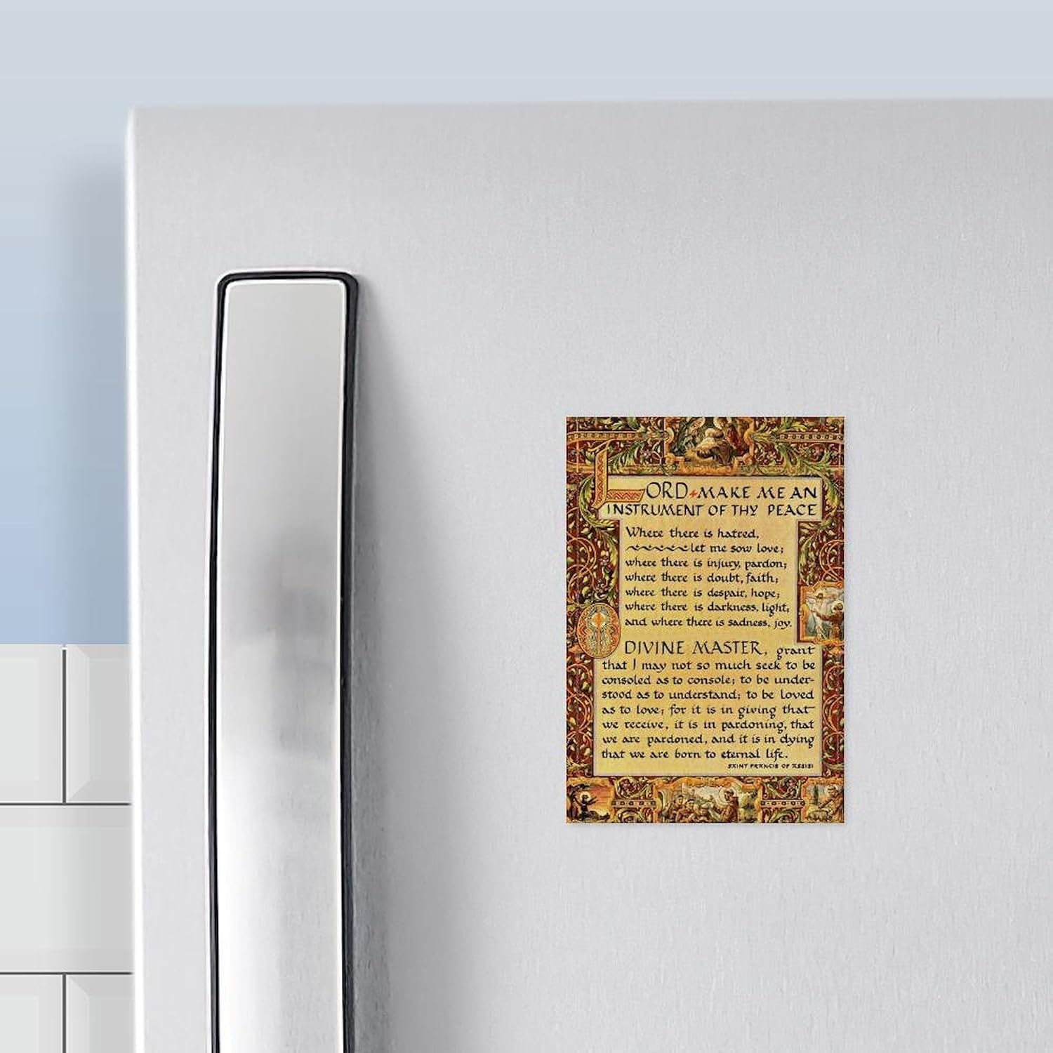 CafePress St. Francis Of Assisi For The Pope Rectangle Magnet, 3"x2" Refrigerator Magnet