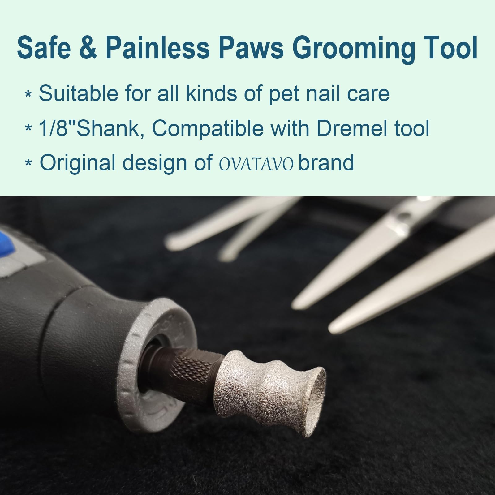 Hunde-Nagelschleifer-Bits Mit Sägezahn-Design – Schnell Kühlend Für Schonende Krallenpflege