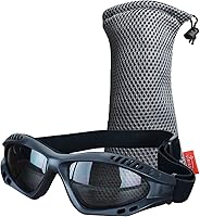 Vista 1 de Viriber Gafas de motocicleta - Gafas de protección UV para exteriores, gafas de combate a prueba de polvo Negro