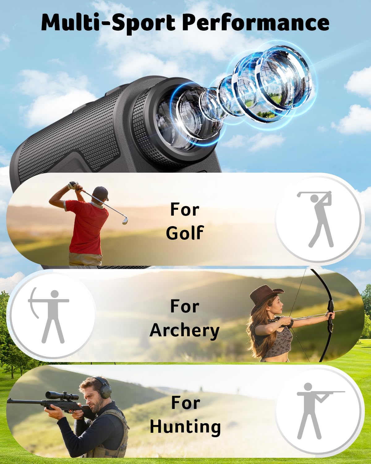 Acer Telemetro da golf con pendenza magnetica Hunter
