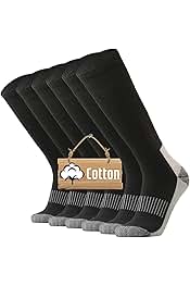 Max Full Cushion Knee High Socks for Men Steel Toe Work Boot Over the Calf OTC Moisture Wicking Thermal Hiking Hunting