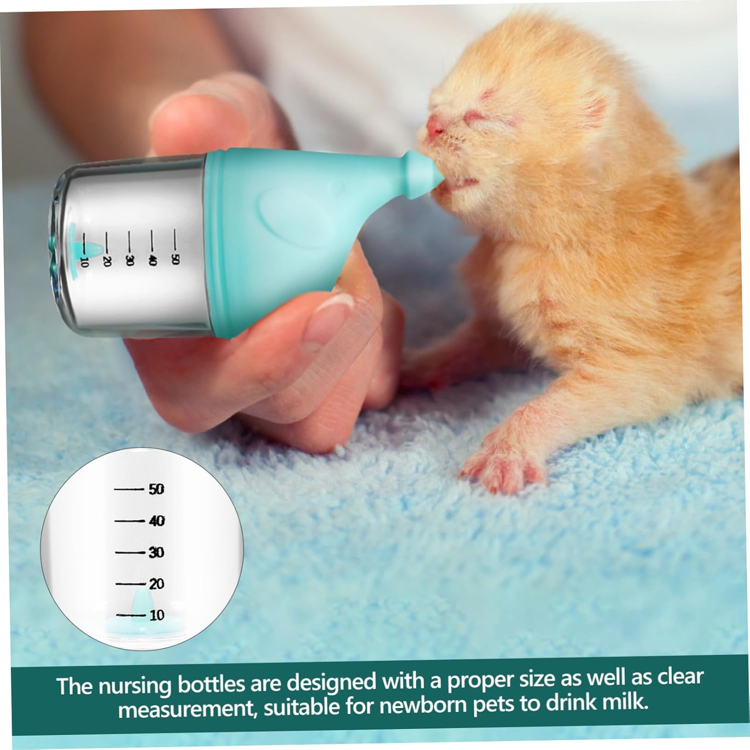 2pcs Newborn Pet Nursing Bottles Soft Feeding Bottles for Kittens Puppies Ergonomic Design Safe Stylish Elephant Shape
