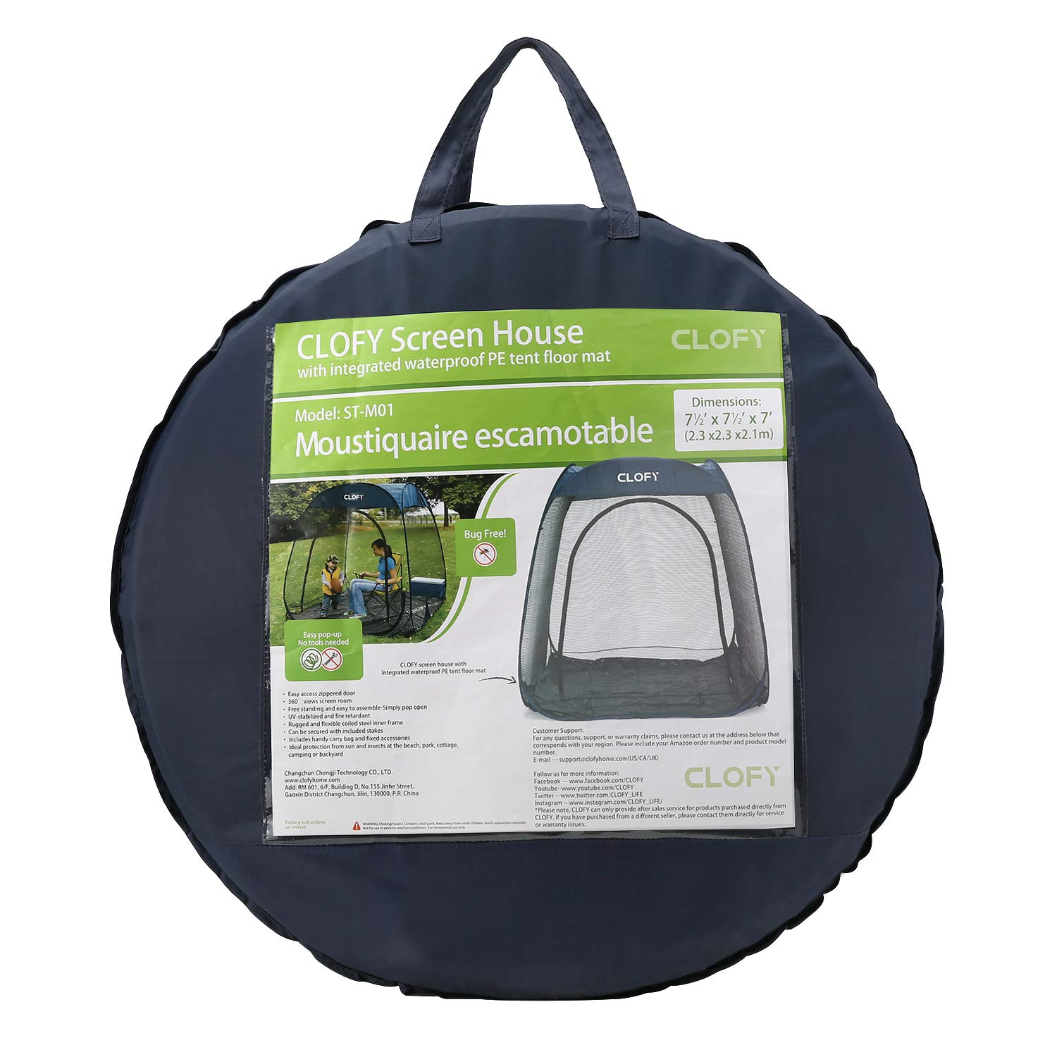 Buy CLOFY Screen Camping Tent with PE 