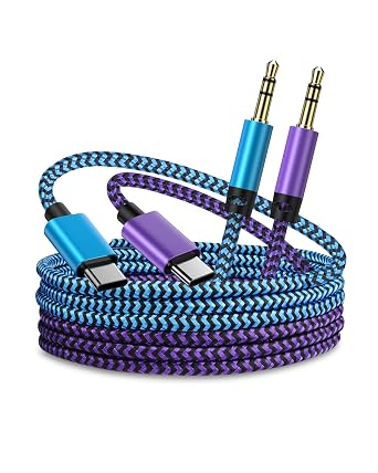 3FT Aux Cord, USB C to 3.5mm Audio Cable for iPhone 17e 17 16e 16 15 Pro