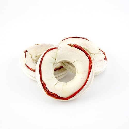 Vista 11 de Dingo Ringo - Golosinas masticables de cuero crudo, 5 unidades (paquete de 1)