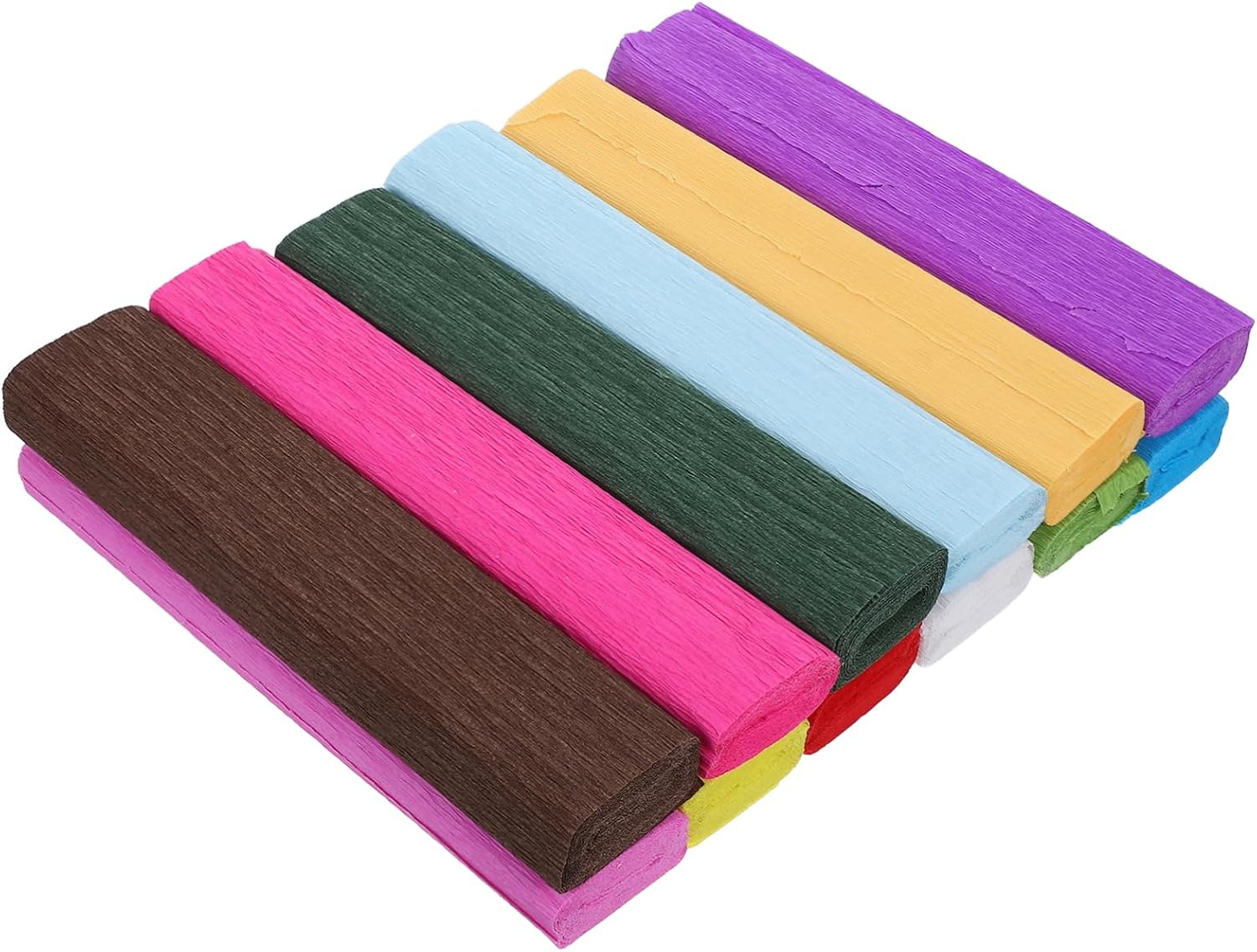 Xmas 12 Rolls Crepe Paper Streamers for Flower Crafts DIY