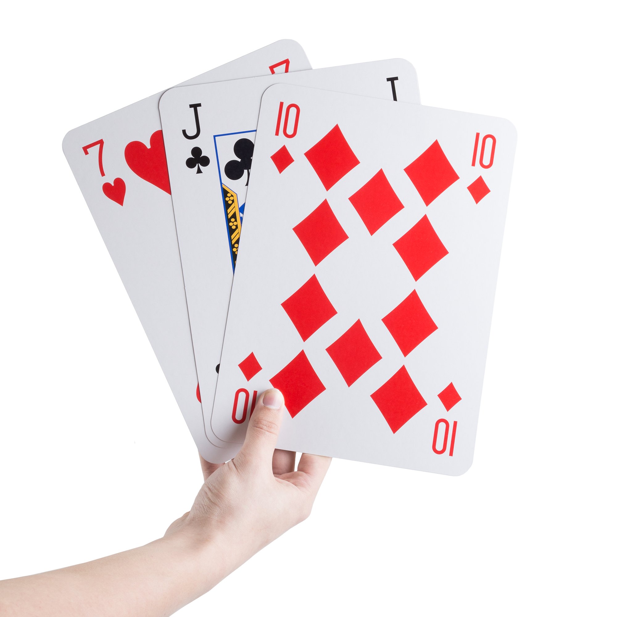 Buy Jumbo Playing Cards Giant 8 Inch X 11 Inch Plastic Coated Large 