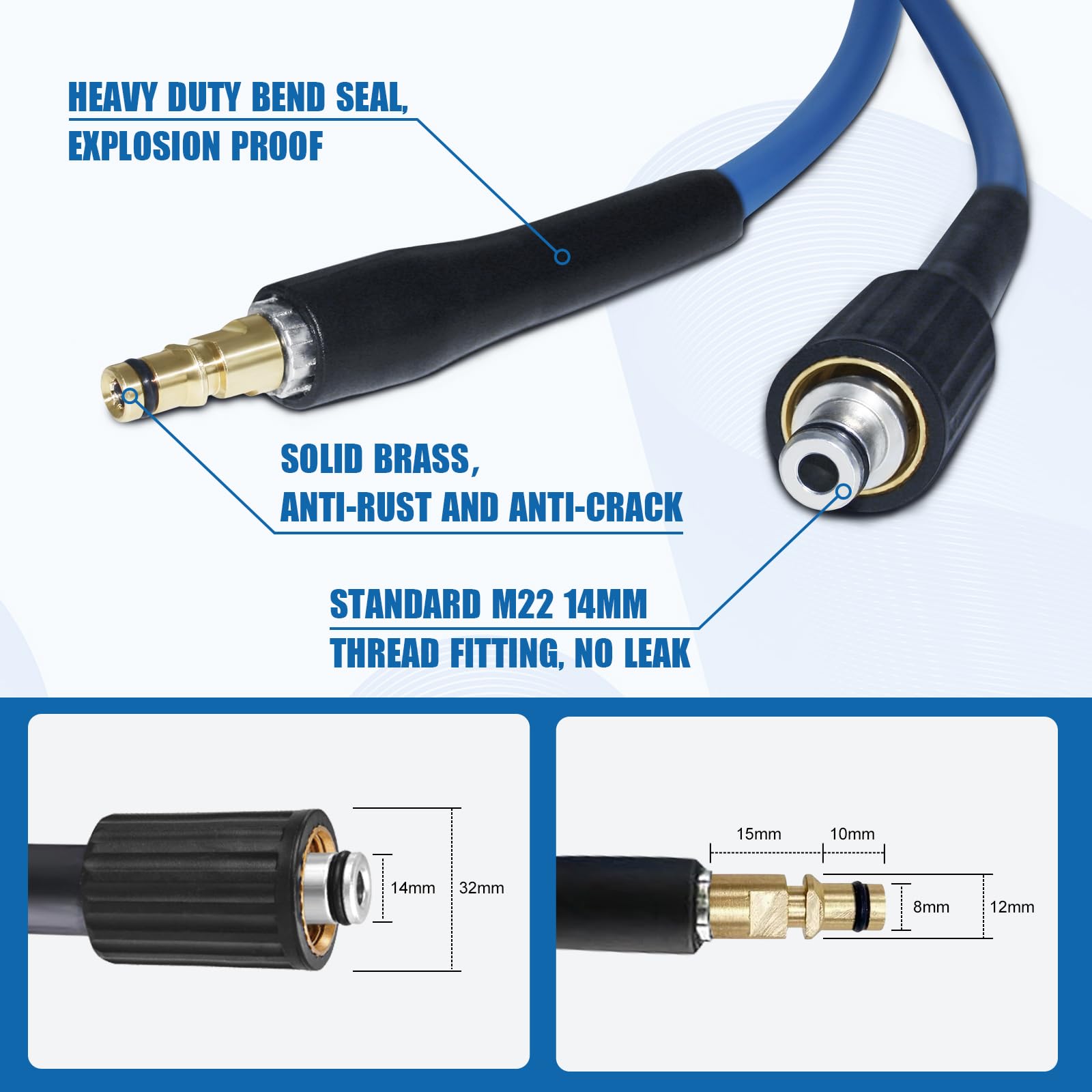 Kärcher H10Q Premium flex anti twist slang 10m