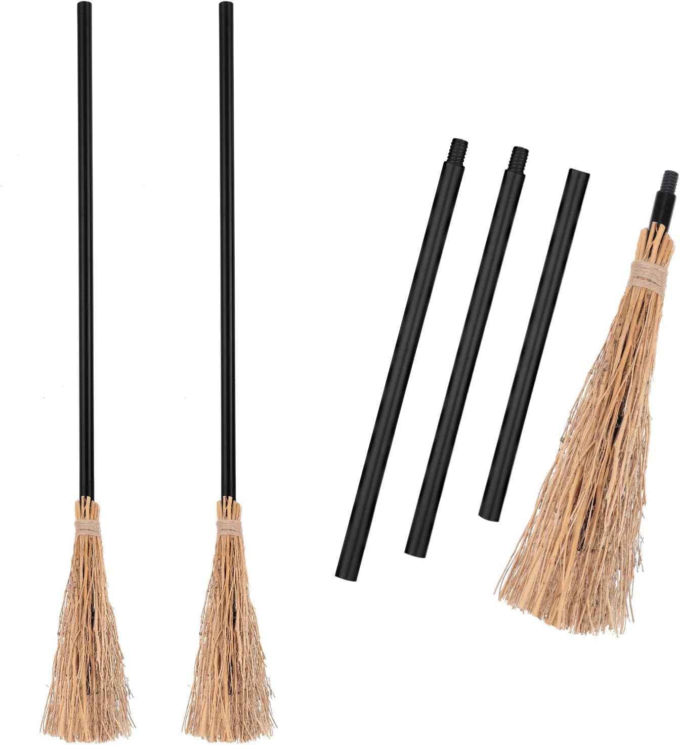 Mudder Witch Broom Costume Accessories Wizard Broomstick Cosplay Broom