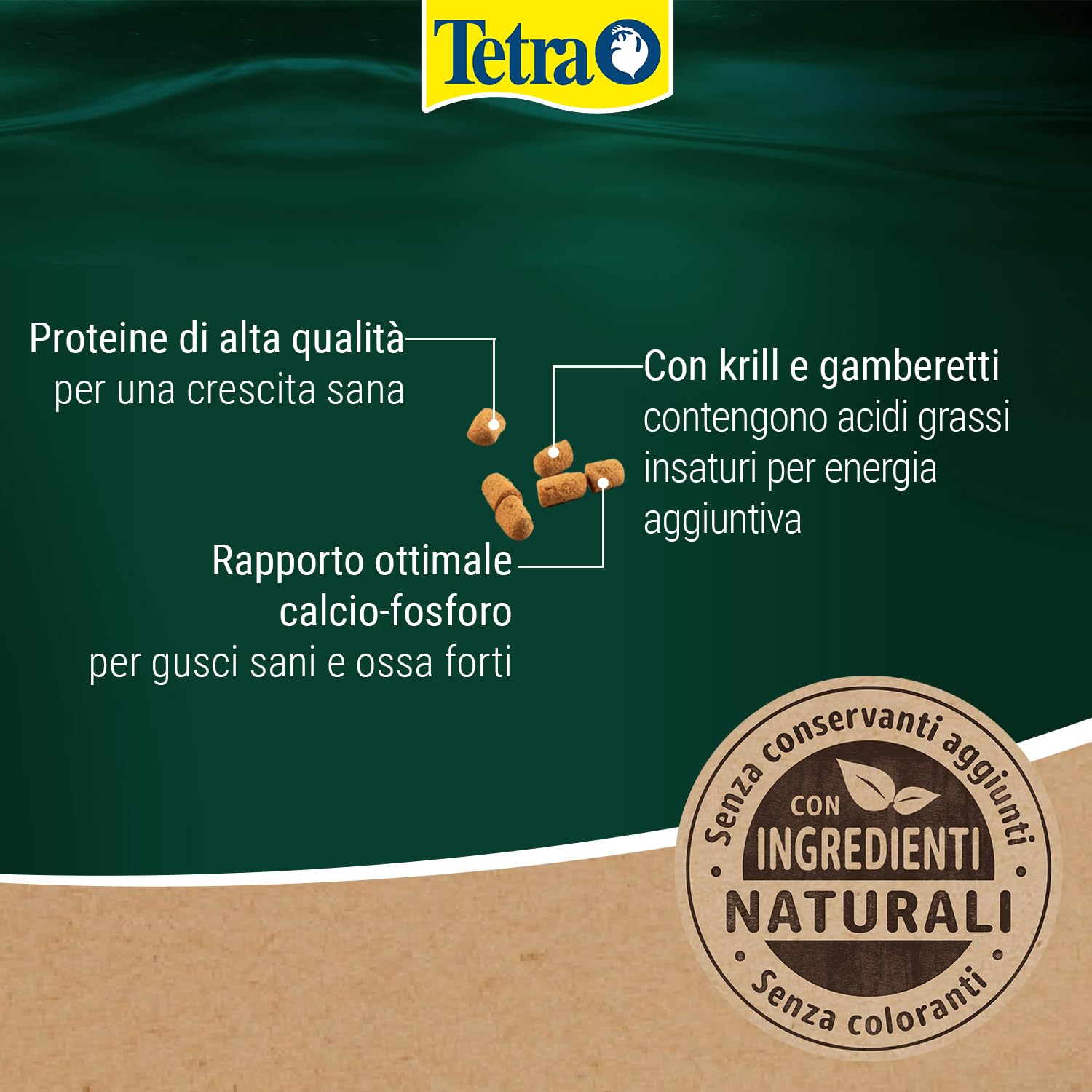 Tetra ReptoMin Energy Turtle Food - Alimento premium bilanciato e ricco di nutrienti con krill e gamberetti, lattina da 100 ml