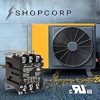 Vista 3 de Contactor magnético de propósito definido de bobina de 110/120VCA de 3 polos y 40 amperios para carga de motor, HVAC, refrigeración y bomba