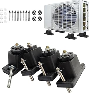 4 Pack Air-Conditioning Rubber Shock Absorption Bracket Mini Split Pads with Base Fixing,Provision of Mounting Components Simple and Durable Products…