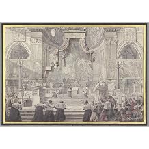 Das Blutwunder des Heiligen Januarius in der Kathedrale von Neapel ca 1780 Poster Print by Louis Jean Desprez 18 x 24